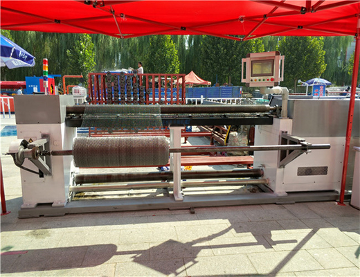 ขนาดตาข่าย 35 มม. Cnc เครื่องลวดตาข่ายหกเหลี่ยมทำ Goose Cage