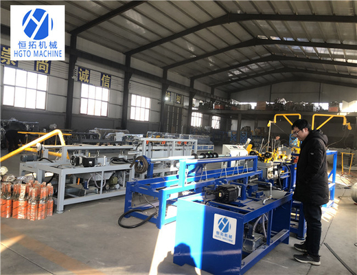 เครื่องผลิตรั้วการเชื่อมโยงโซ่ป้องกันการกัดกร่อน PLC Multiscene