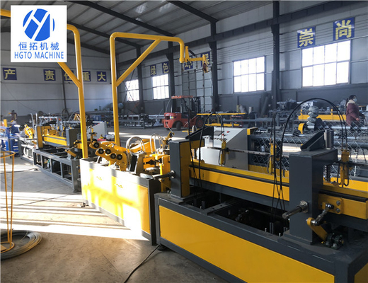 PLC Servo Motor Chain Link เครื่องรั้วเครื่องป้องกันการกัดกร่อน Automatical