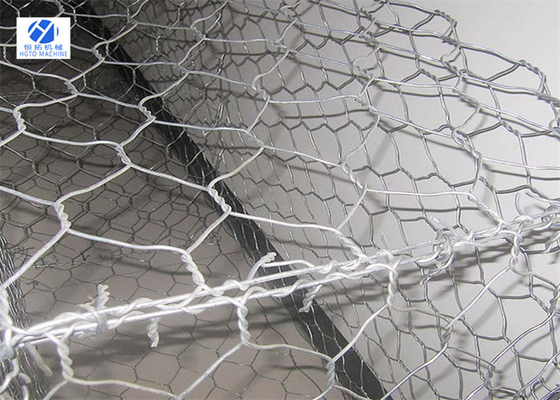 Gabion Box ลวดตาข่ายหกเหลี่ยม 100x120 มม. ทนไฟเป็นมิตรกับสิ่งแวดล้อม
